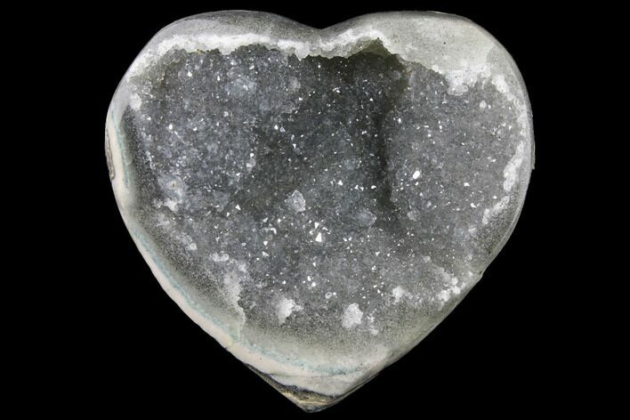 Quartz Crystal Heart - Uruguay #123685